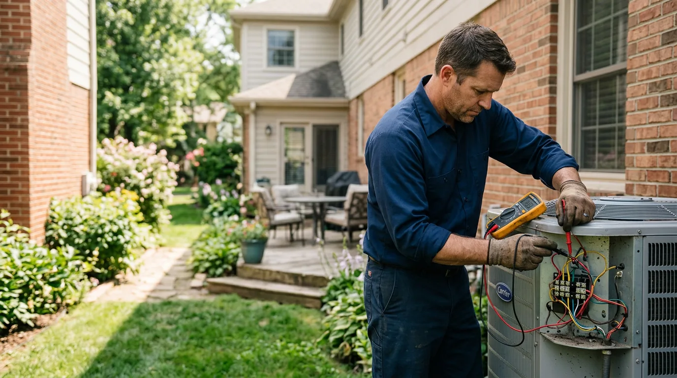 HVAC technician working near Port Washington, WI
